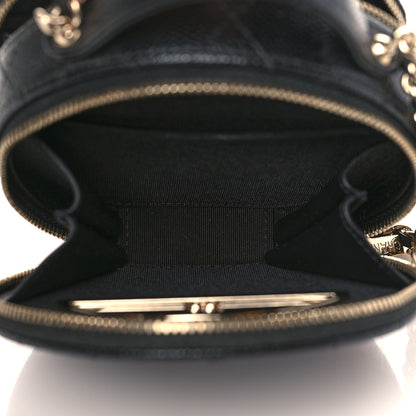 Chanel Caviar Quilted Round Handle With Care Vanity With Chain Black 5 of 11