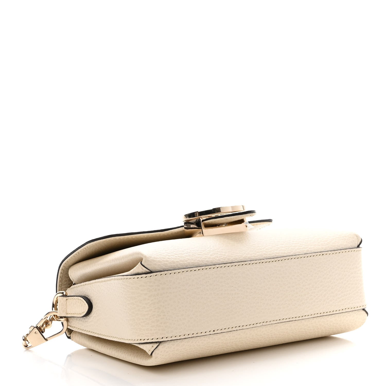Gucci Dollar Calfskin Interlocking G Crossbody Bag Mystic White 4 of 9