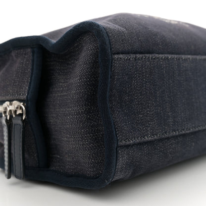 Chanel Denim Deauville Bowling Bag Blue 9 of 16