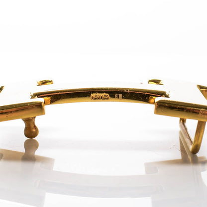 Hermes Polished 32mm H Belt Buckle Gold 3 of 3