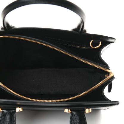 Salvatore Ferragamo Hammered Calfskin Today Satchel Black 5 of 10
