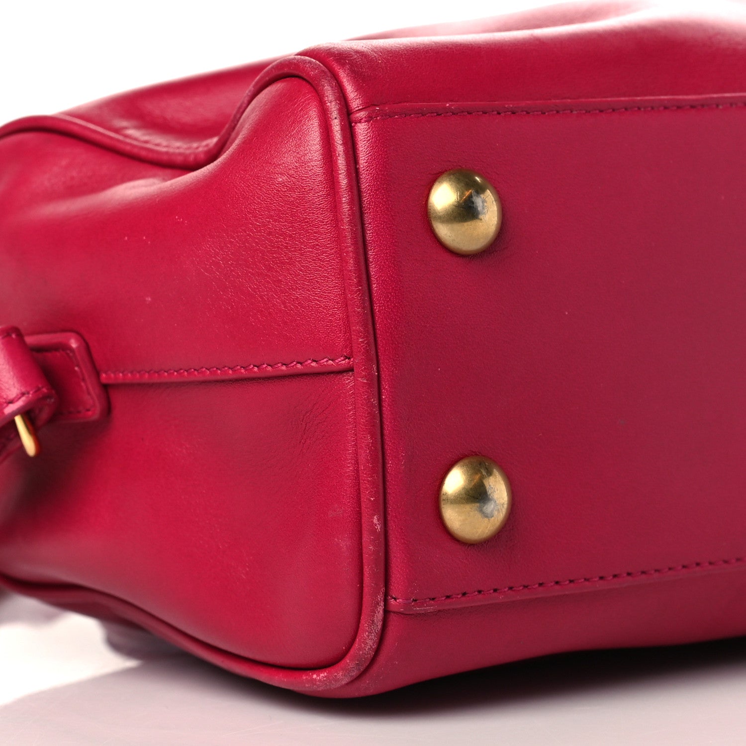 Saint Laurent Calfskin Classic Duffle Fuchsia 8 of 14