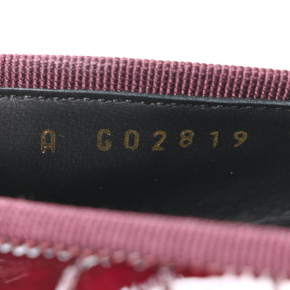 Chanel Patent Calfskin Crocodile Embossed Ballerina Flats 39 Dark Burgundy Black 9 of 10