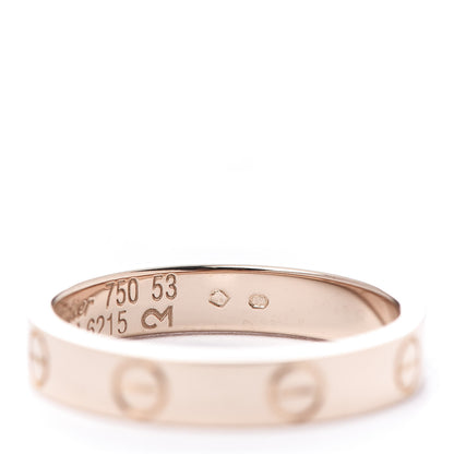 Cartier 18K Pink Gold 3.5mm LOVE Wedding Band Ring 53 6.25 5 of 6