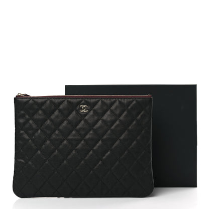 Chanel Caviar Quilted Medium Cosmetic Case Black 10 of 10