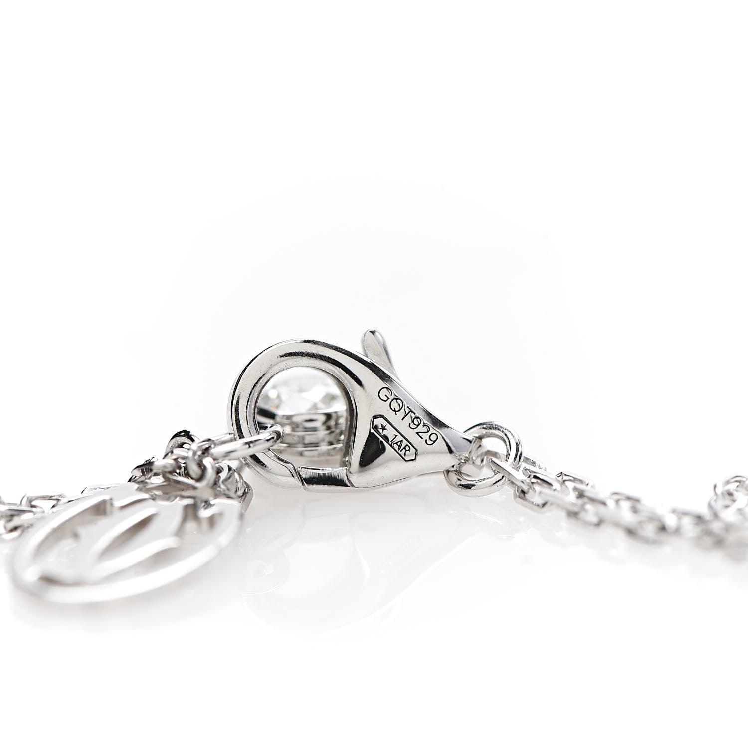 Cartier 18K White Gold Diamond LM D'Amour Pendant Necklace 3 of 5