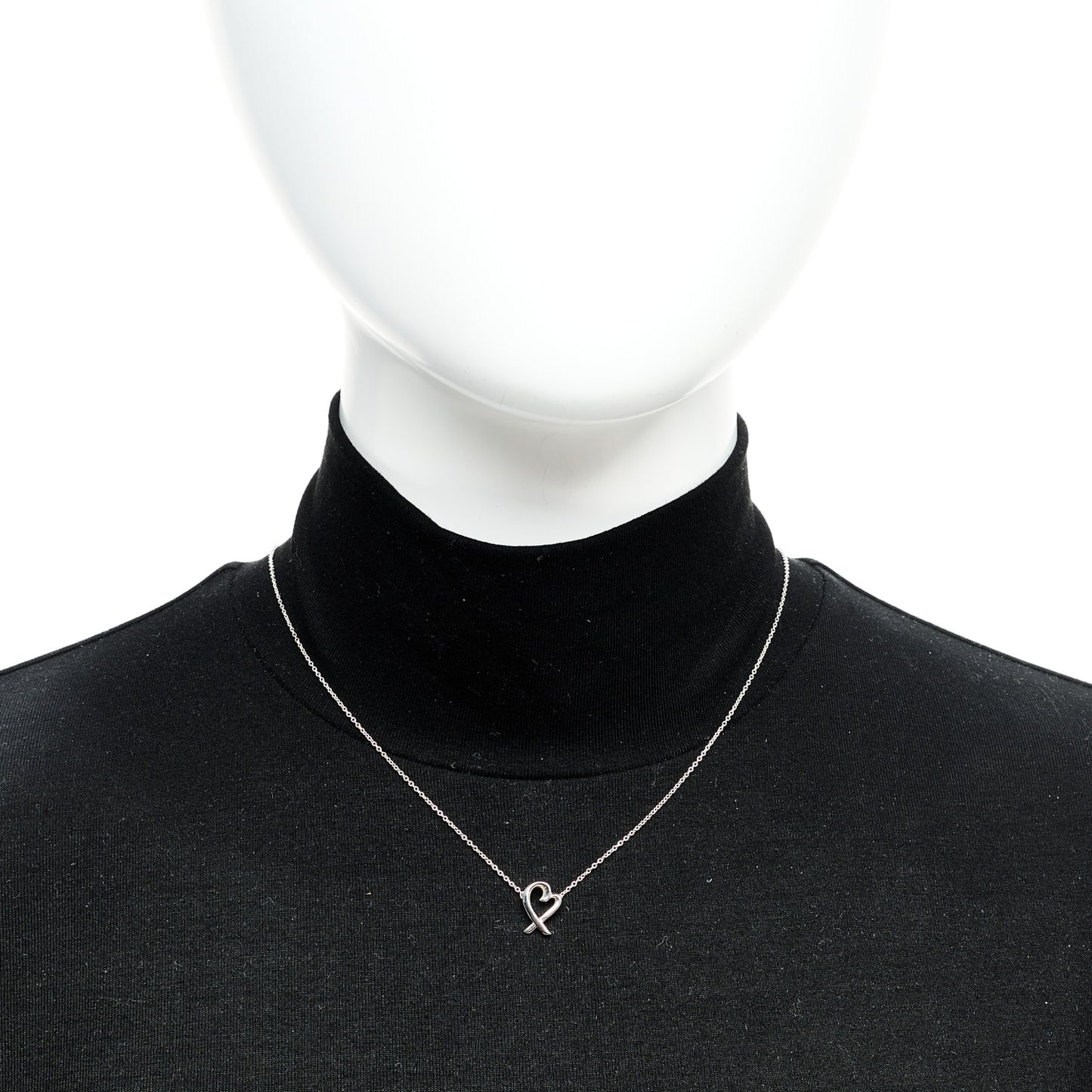 Sterling Silver Small Paloma Picasso Loving Heart Pendant Necklace
