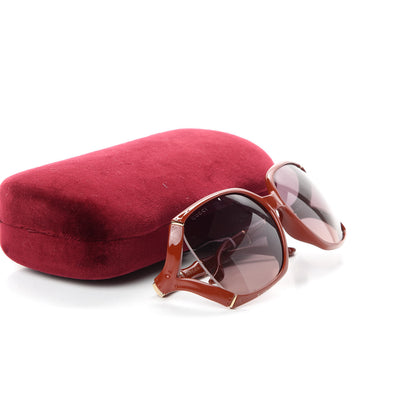 Gucci Bamboo Effect Sunglasses GG0505S Red 8 of 8