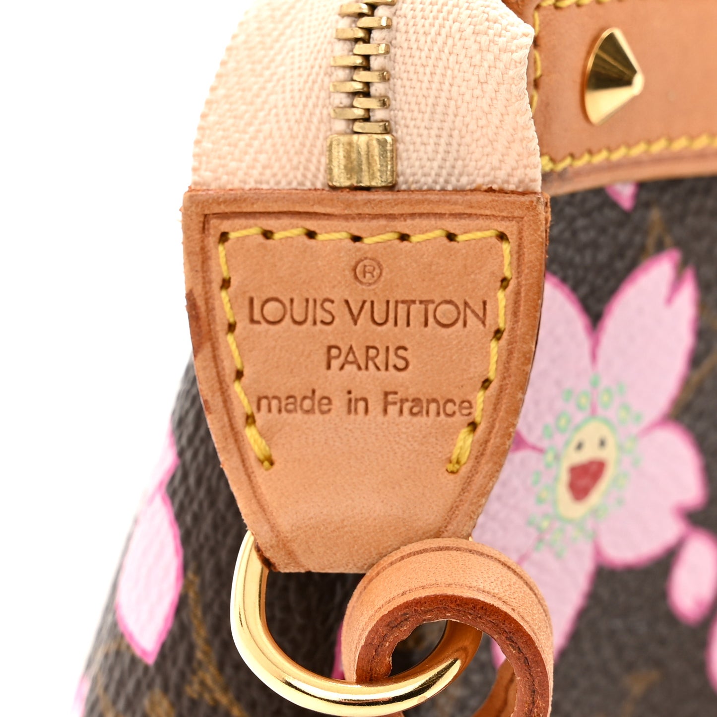 Monogram Cherry Blossom Pochette Accessories Brown