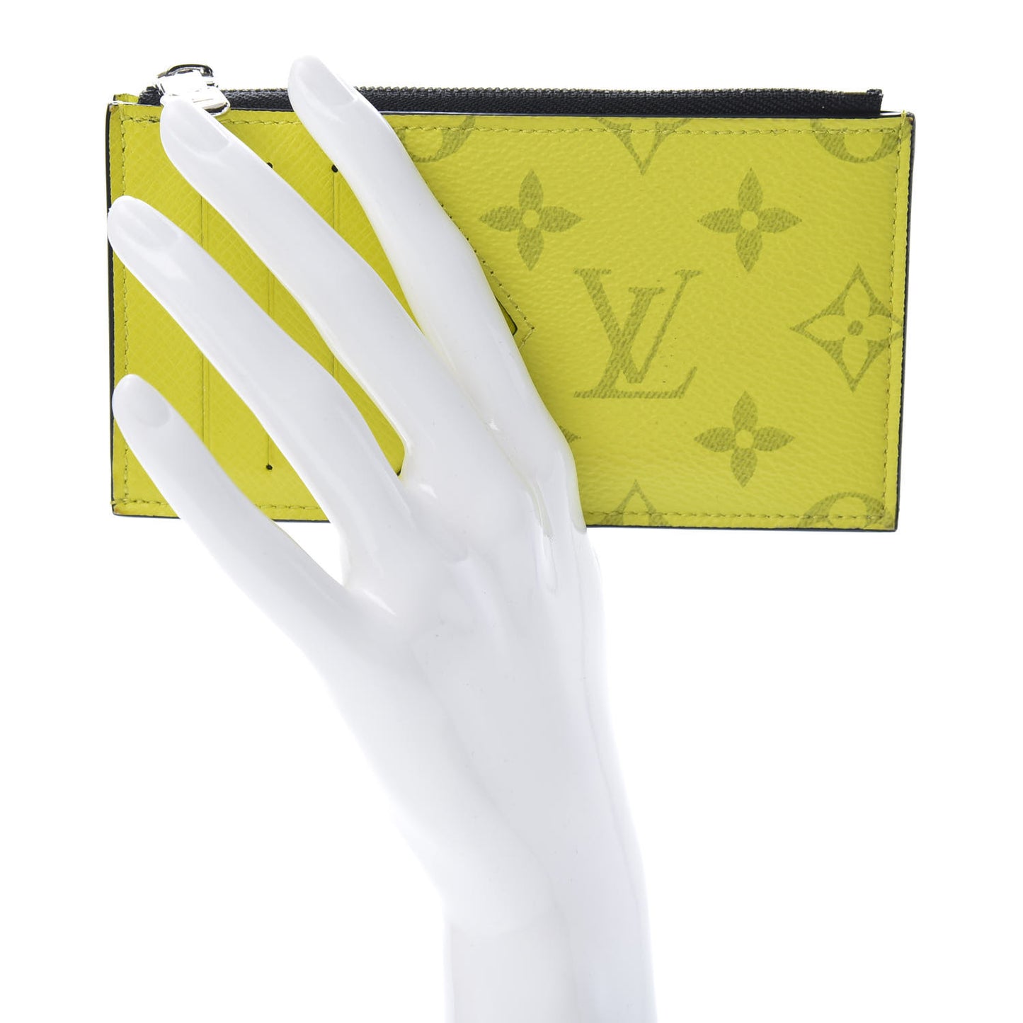 Monogram Taiga Coin Card Holder Yellow