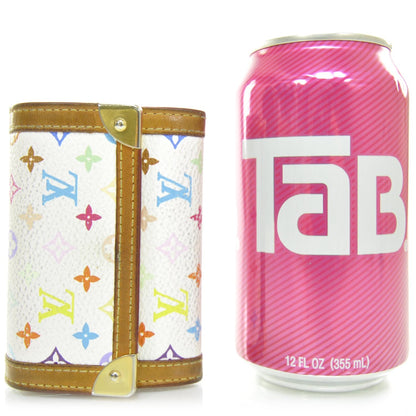 Louis Vuitton Monogram Multicolor Porte-Monnaie Plat Coin Purse White 2 of 8