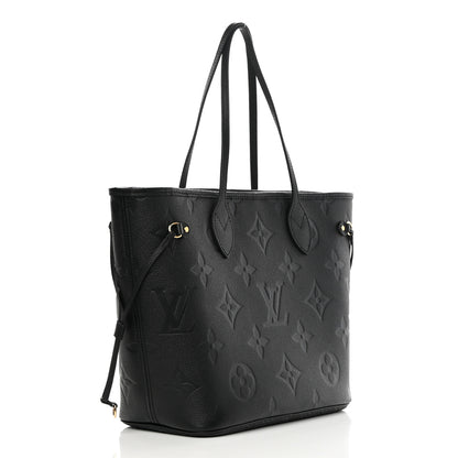 Louis Vuitton Empreinte Monogram Giant Neverfull MM Black 3 of 9