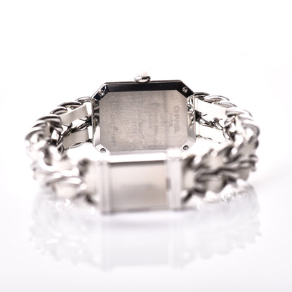Chanel Stainless Steel Lambskin Mother of Pearl 20mm Chain Premiere Quartz Watch White M 4 of 7