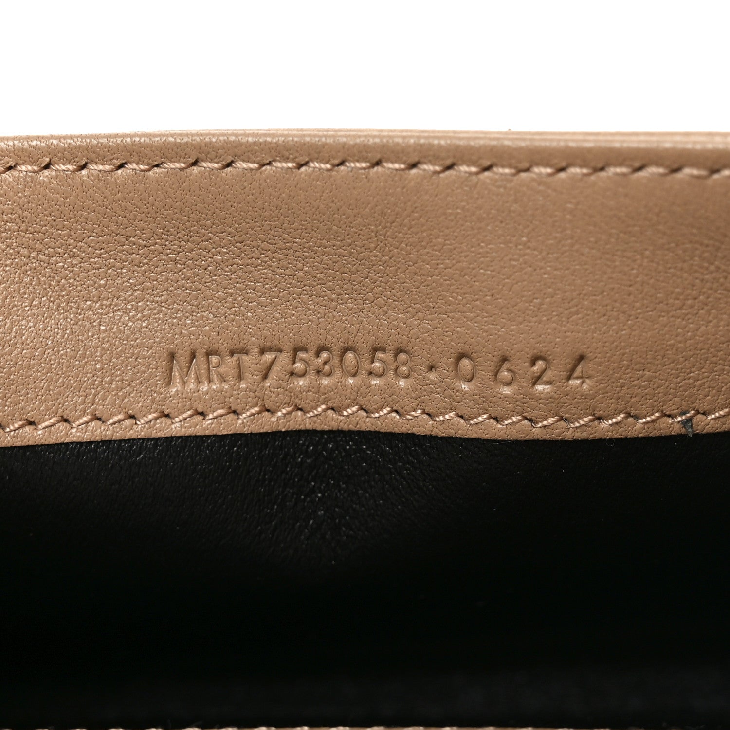 Saint Laurent Lambskin Carre Quilted Cassandre Compact Envelope Card Case Dark Toffee 7 of 8
