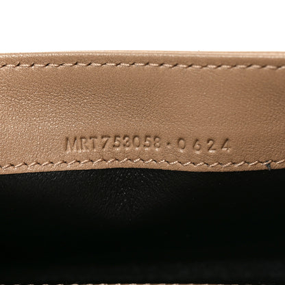 Saint Laurent Lambskin Carre Quilted Cassandre Compact Envelope Card Case Dark Toffee 7 of 8
