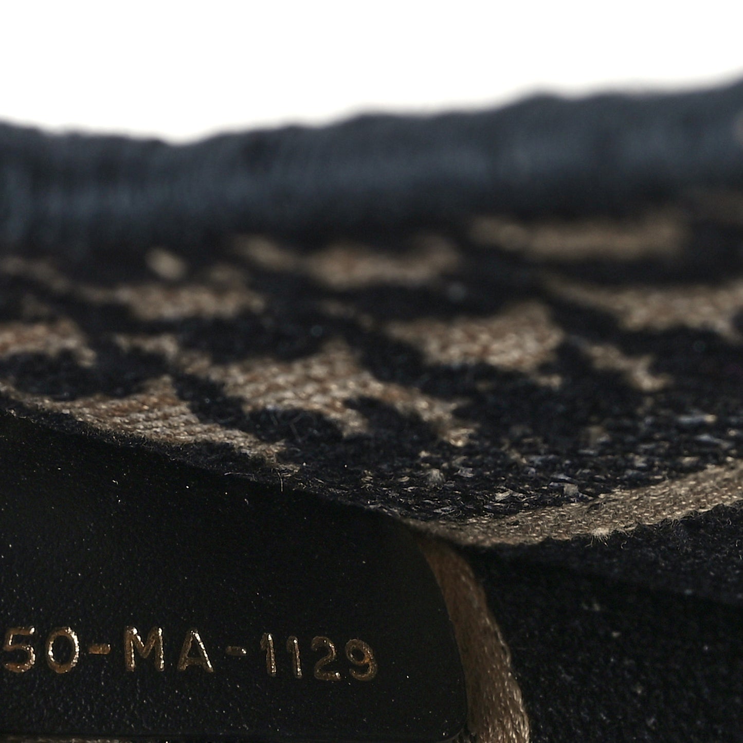 Canvas Houndstooth Embroidered Mini Book Tote Black