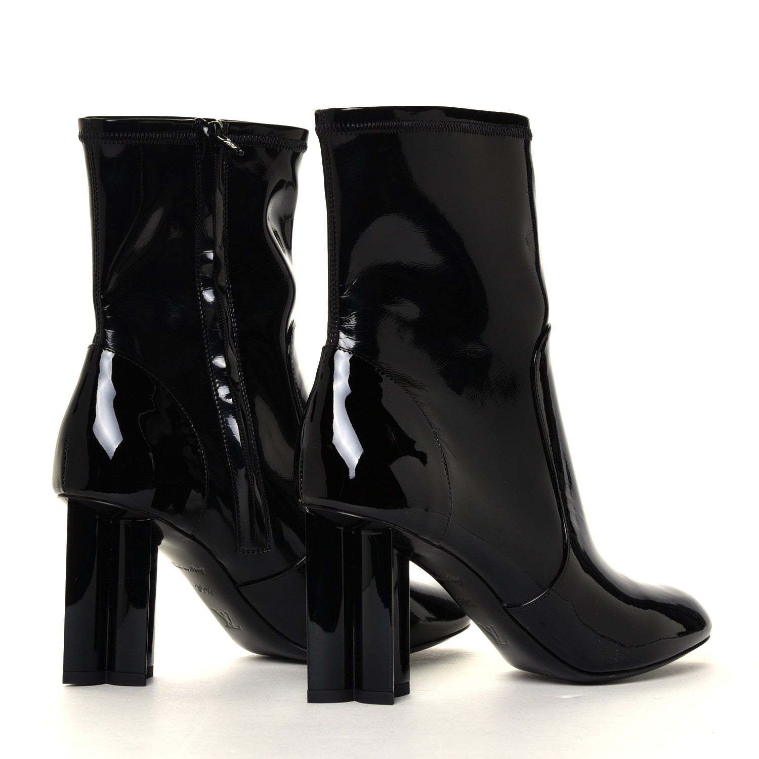 Louis Vuitton Patent Uniformes Silhouette Ankle Boots 35.5 Black 8 of 12