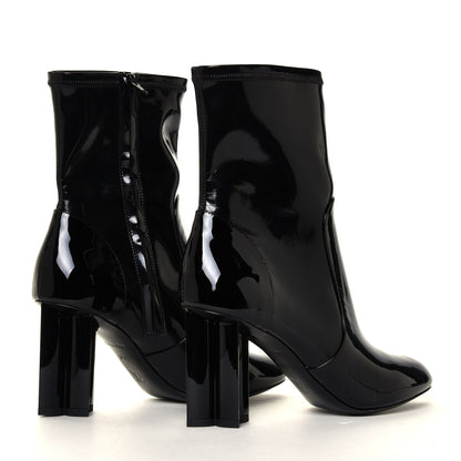 Louis Vuitton Patent Uniformes Silhouette Ankle Boots 35.5 Black 8 of 12