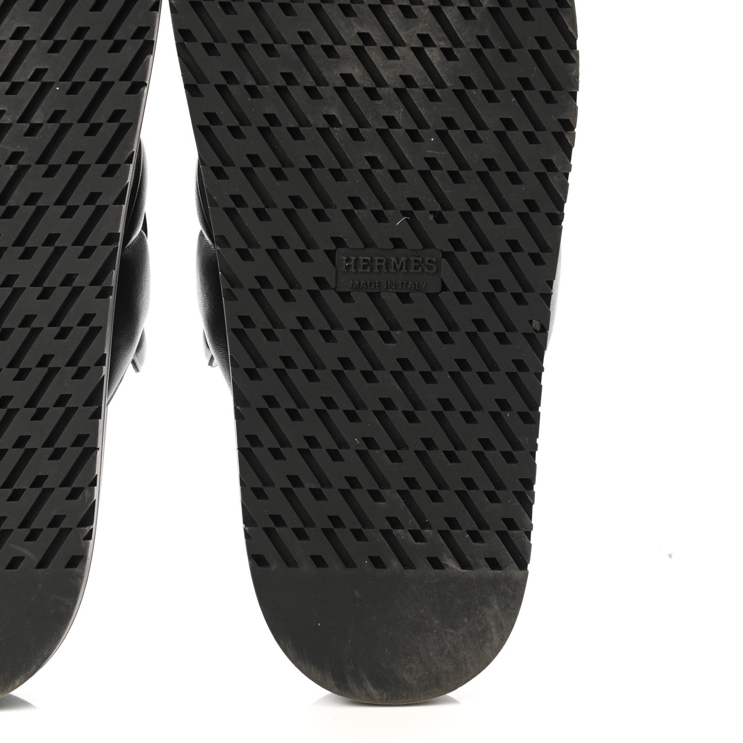 Hermes Nappa Extra Sandals 37 Black 6 of 10