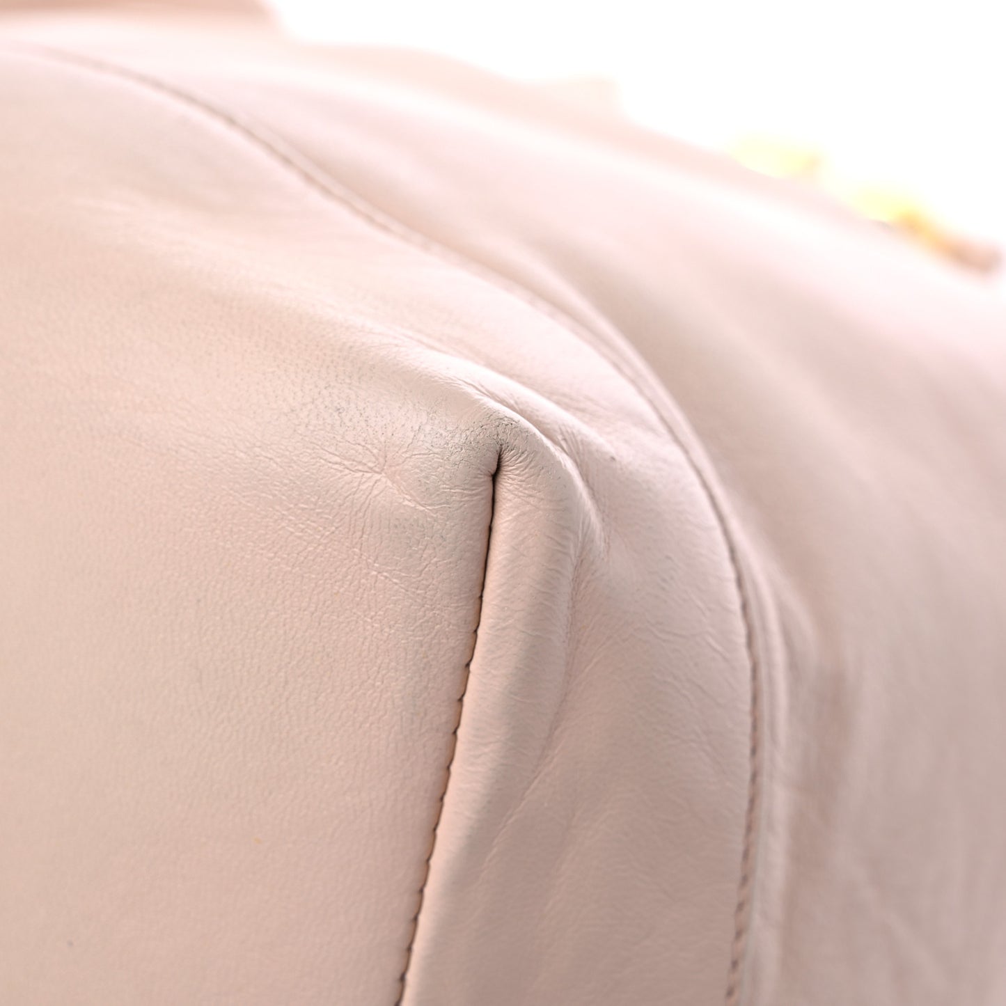 Lambskin Mini CC Drawstring Bag Light Pink