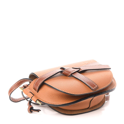 Loewe Grained Calfskin Mini Gate Crossbody Bag Caramel Pecan 4 of 8