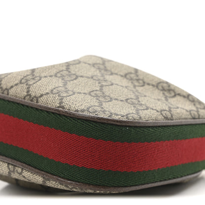 Gucci GG Supreme Monogram Textured Dollar Calfskin Web Mini Attache Bag Beige Ebony New Acero Beige Ebony New Acero 10 of 10
