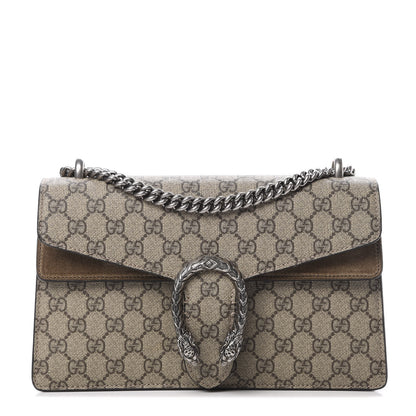 Gucci GG Supreme Monogram Small Dionysus Shoulder Bag Taupe 1 of 15