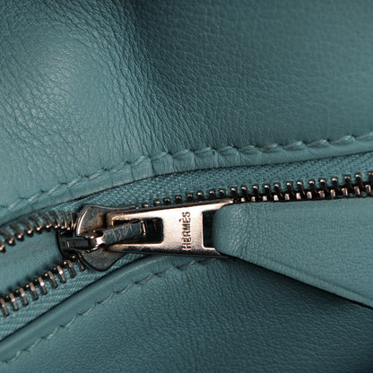 Hermes Veau Swift Sac Berline 28 Bleu Atoll 9 of 10