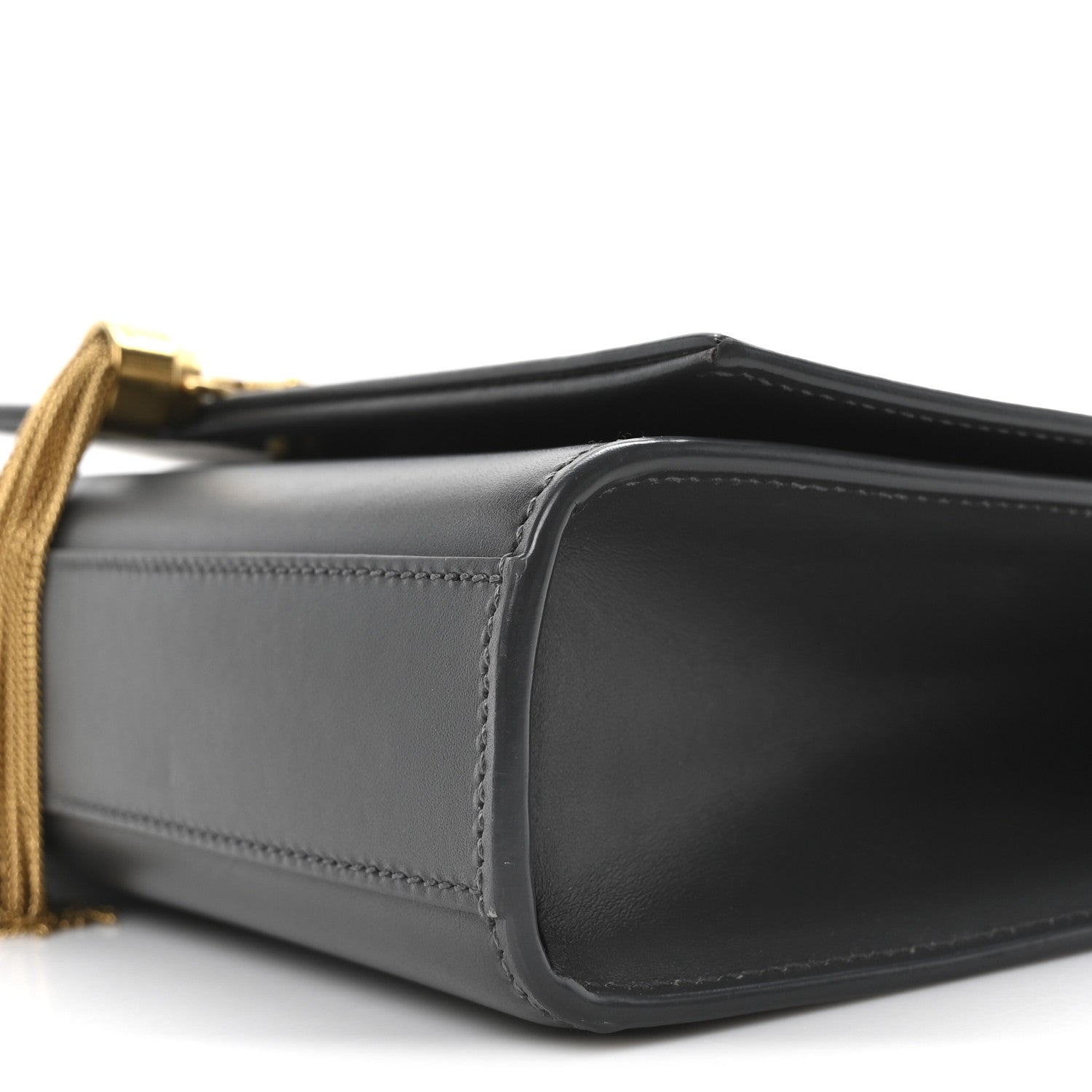 Saint Laurent Smooth Calfskin Medium Classic Monogram Kate Tassel Satchel Grey 9 of 9