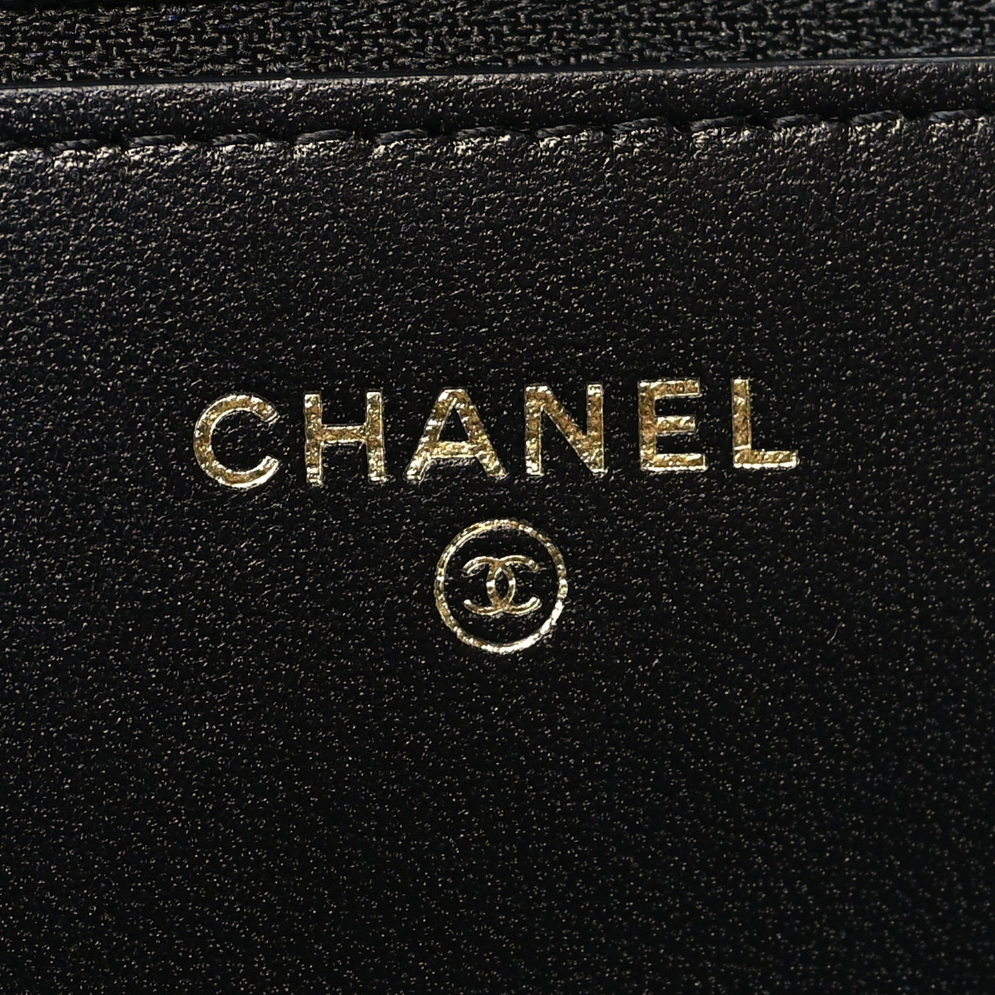 Lambskin Quilted Chanel 19 Wallet On Chain WOC Black