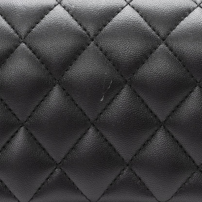 Chanel Lambskin Quilted Medium Double Flap Black 11 of 11