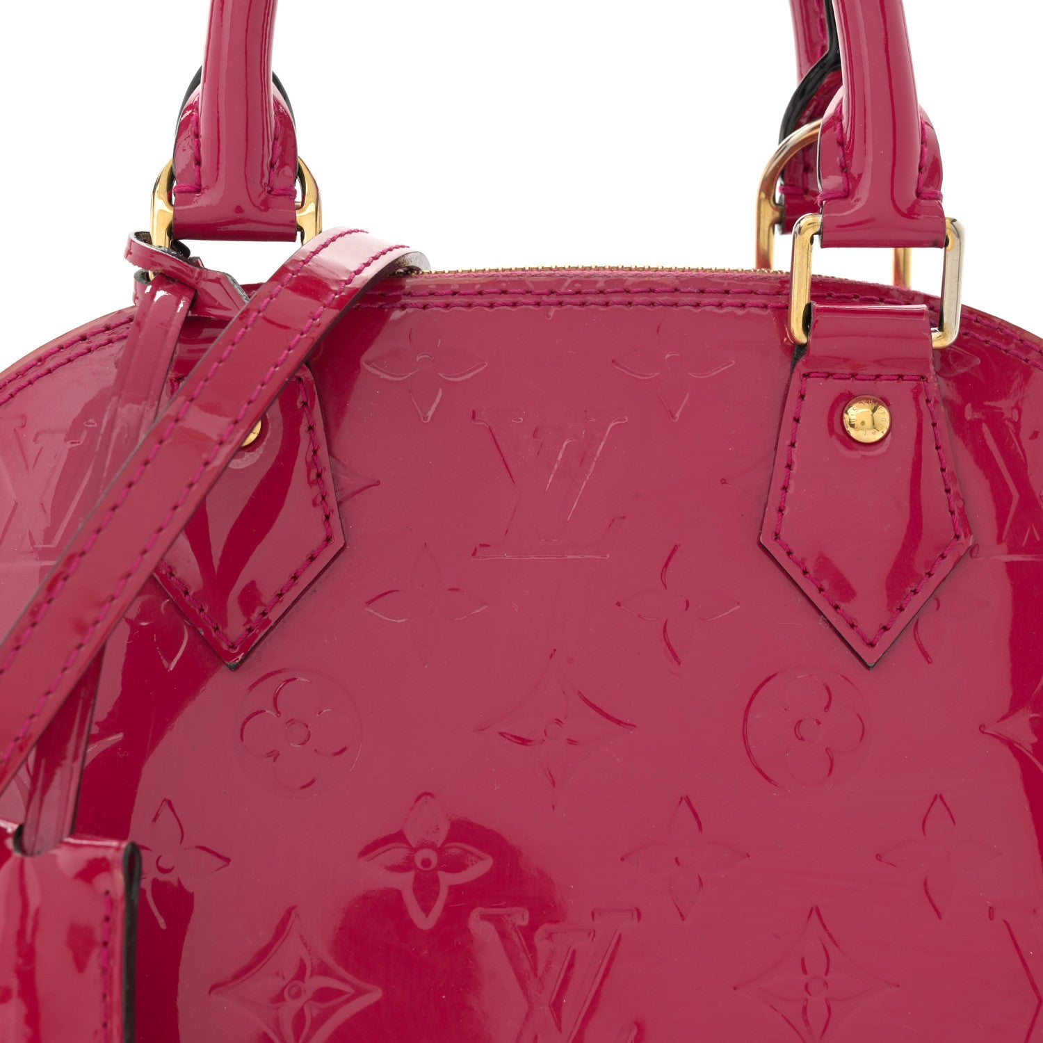 Louis Vuitton Vernis Alma BB Rose Indien 8 of 11