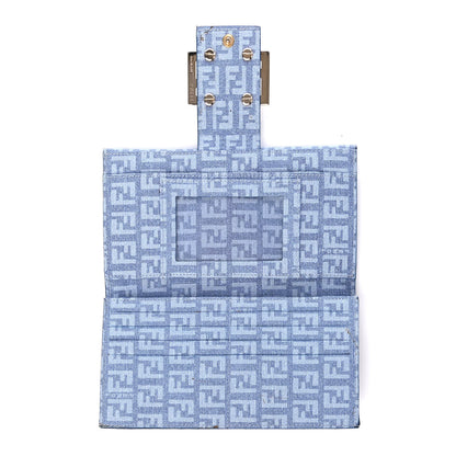 Fendi Zucchino Spalmati Forever Continental Wallet Celeste 5 of 9