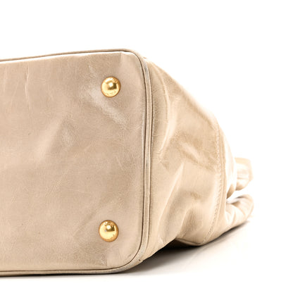 Prada Vitello Shine Shopping Satchel Pomice 9 of 9