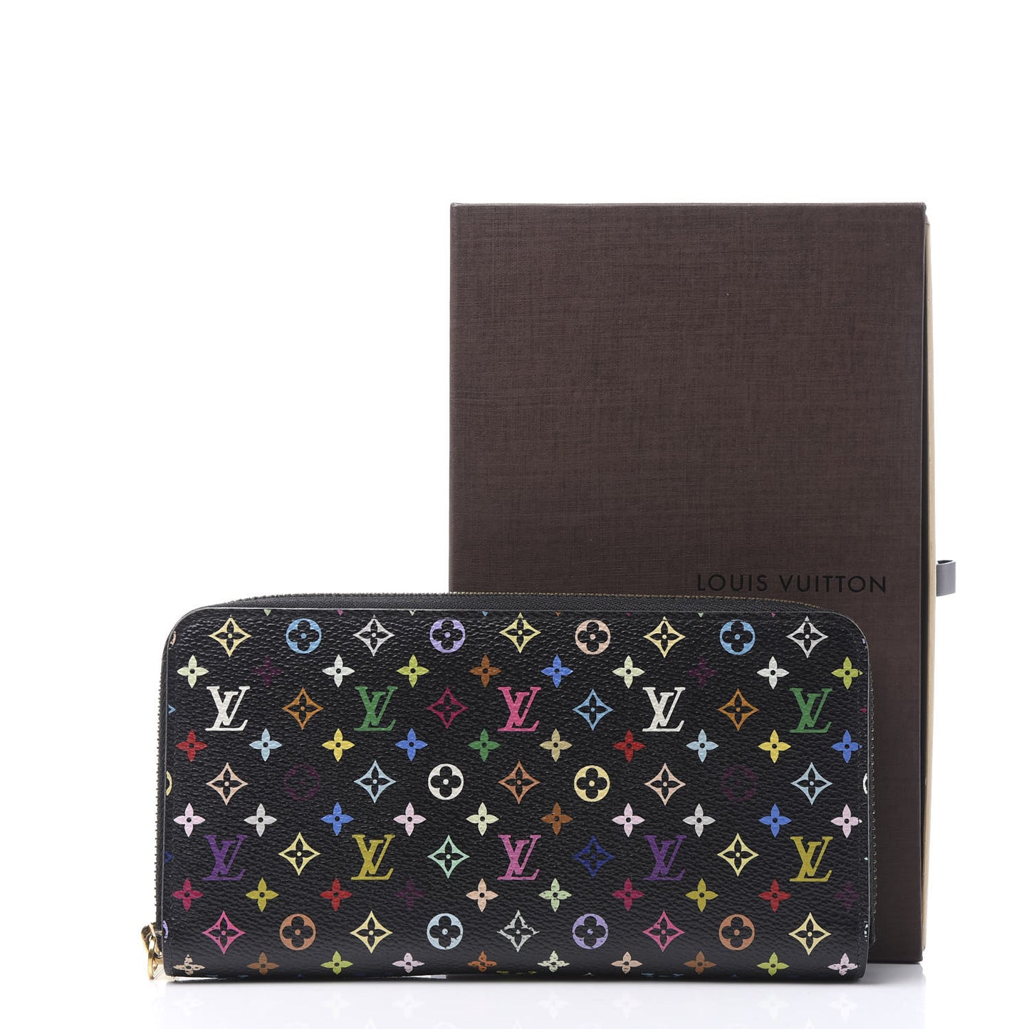 Monogram Multicolor Zippy Wallet Black Pistachio