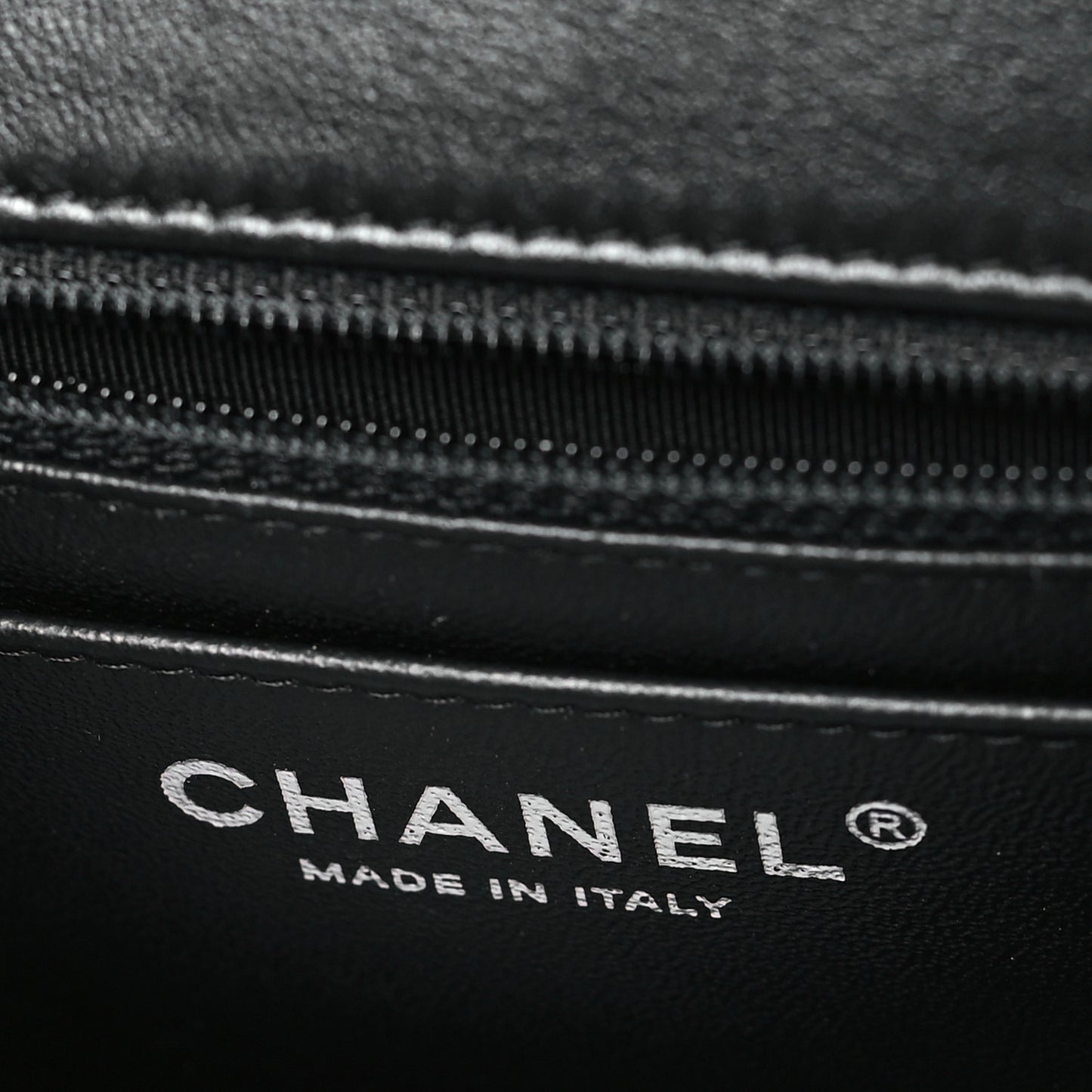 Lambskin Quilted Mini Square Flap Black