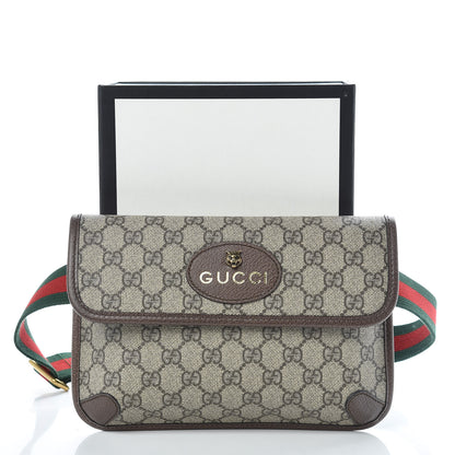 Gucci GG Supreme Monogram Neo Vintage Web Belt Bag Brown 10 of 10