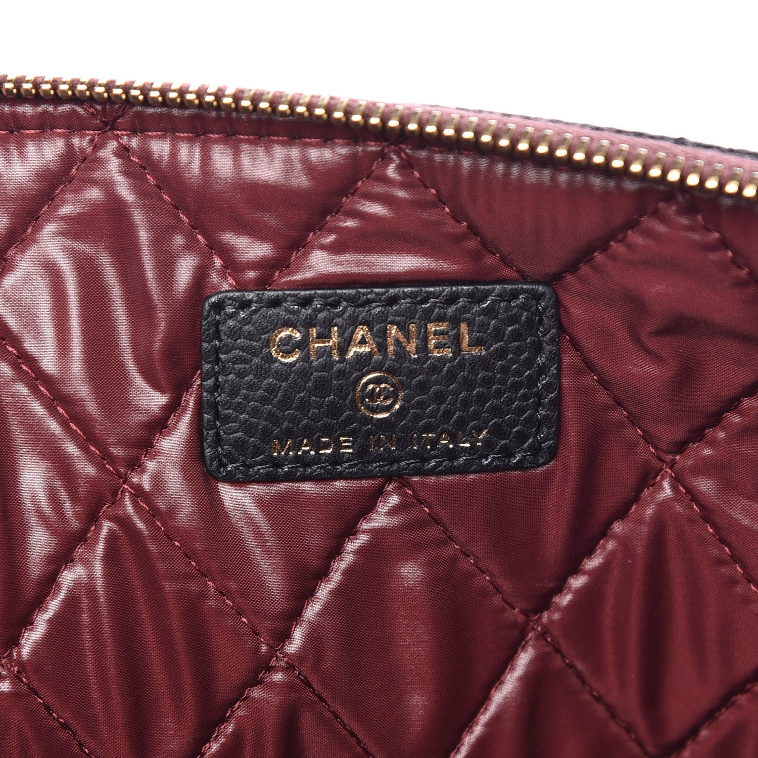 Chanel Caviar Quilted Medium Cosmetic Case Black 6 of 11