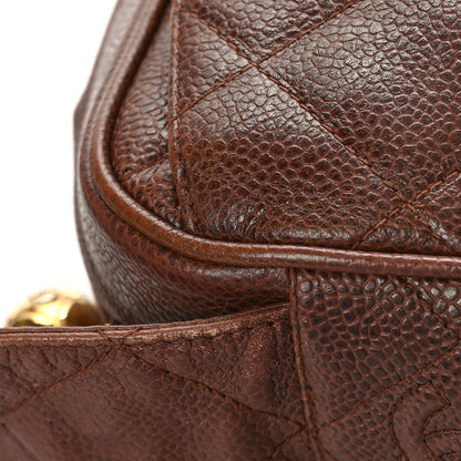 Chanel Caviar Quilted Camera Case Brown 11 of 12