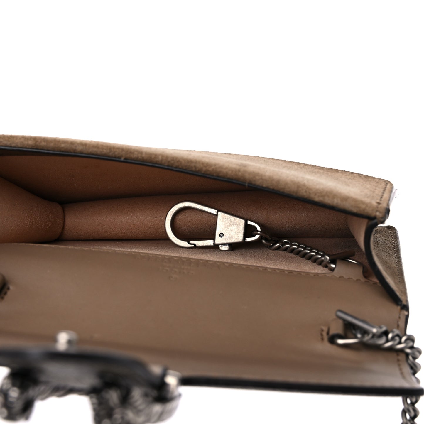 GG Supreme Monogram Super Mini Dionysus Shoulder Bag Taupe