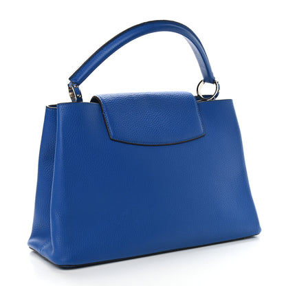 Louis Vuitton Taurillon Capucines MM Royal Blue 3 of 12
