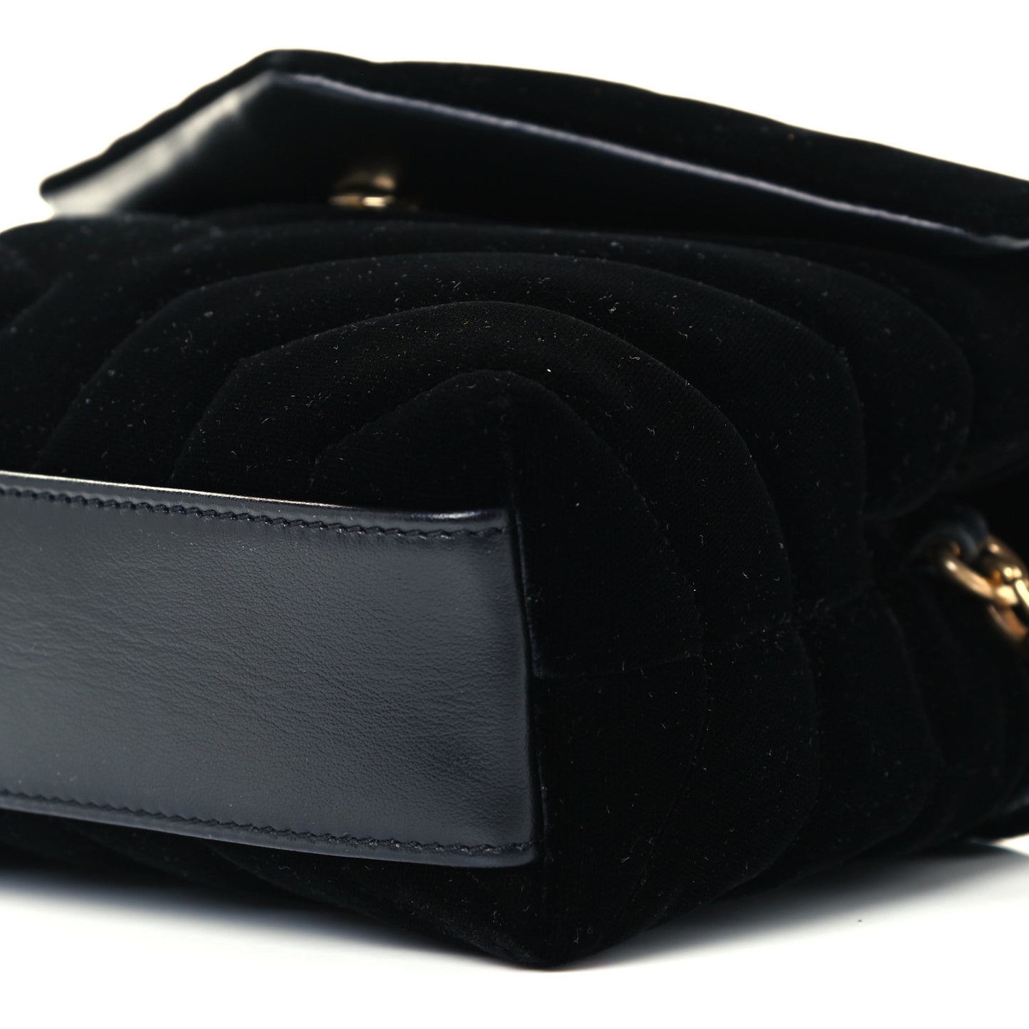 Velvet Y Quilted Monogram Toy Loulou Chain Satchel French Black
