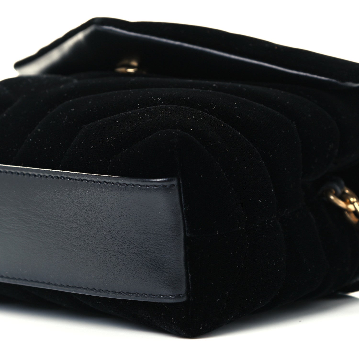 Saint Laurent Velvet Y Quilted Monogram Toy Loulou Chain Satchel French Black 11 of 12