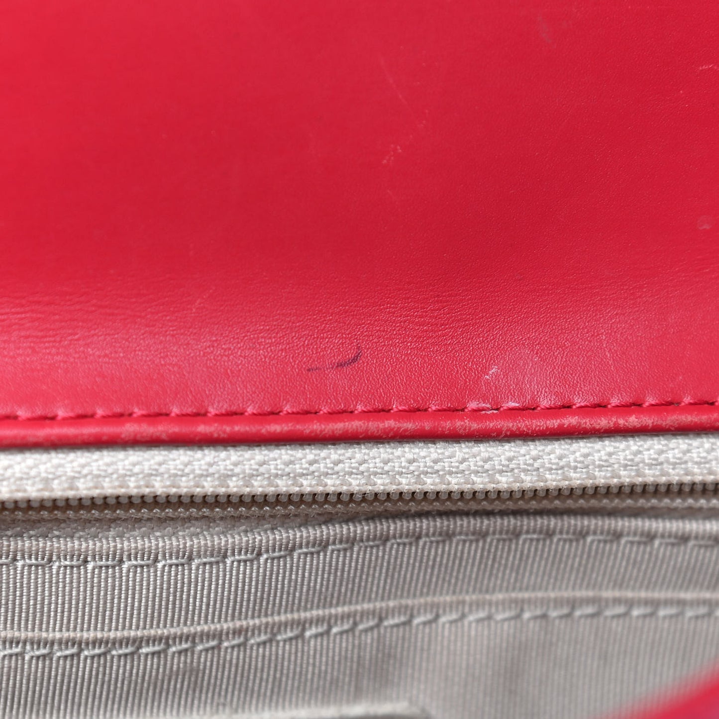 Lambskin Perforated Medium Double Flap Dark Pink