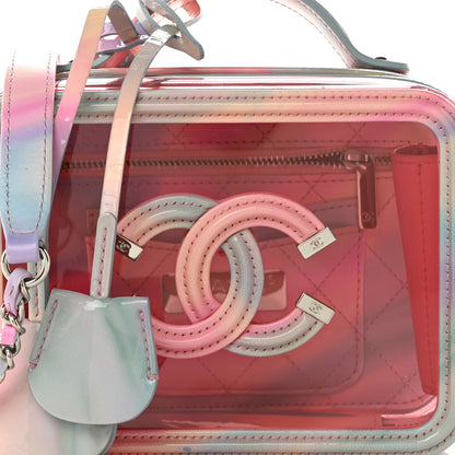 Chanel PVC Lambskin Filigree Small CC Filigree Vanity Case Pink Multicolor 8 of 10