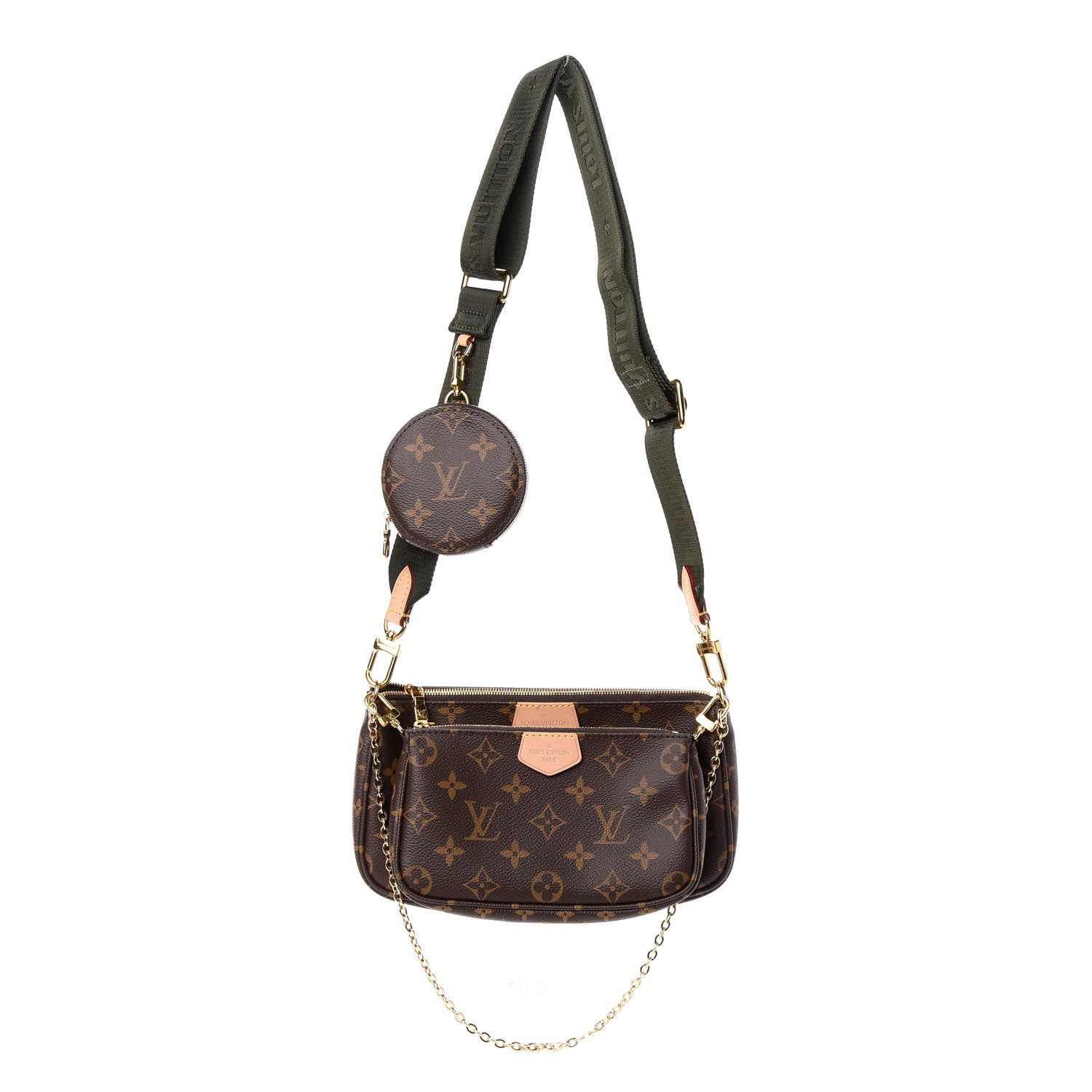 Louis Vuitton Monogram Multi Pochette Accessories Kaki 1 of 12
