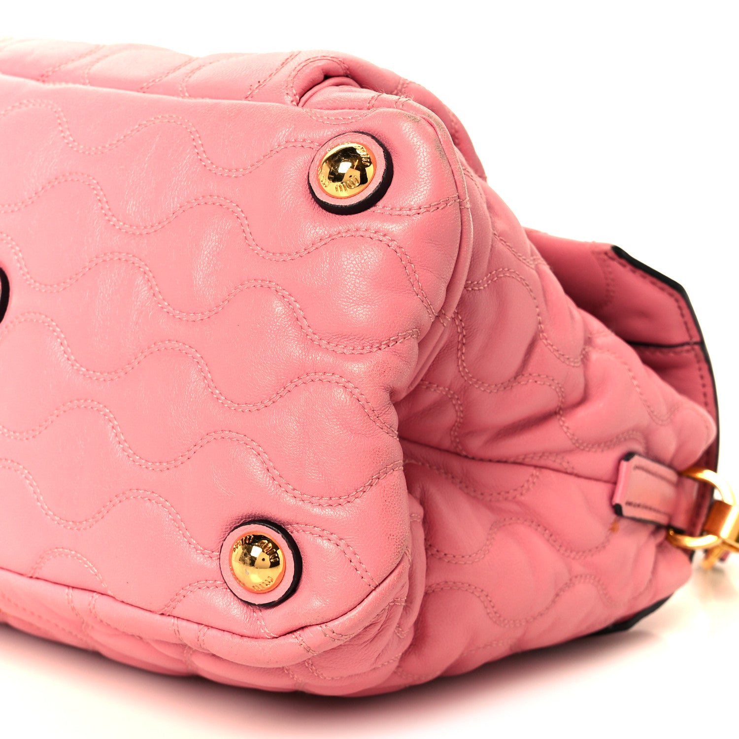 Miu Miu Nappa Padded Top Handle Bag Geranio 14 of 14