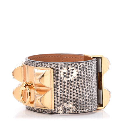 Hermes Lizard Collier De Chien CDC Bracelet S Ombre 1 of 7