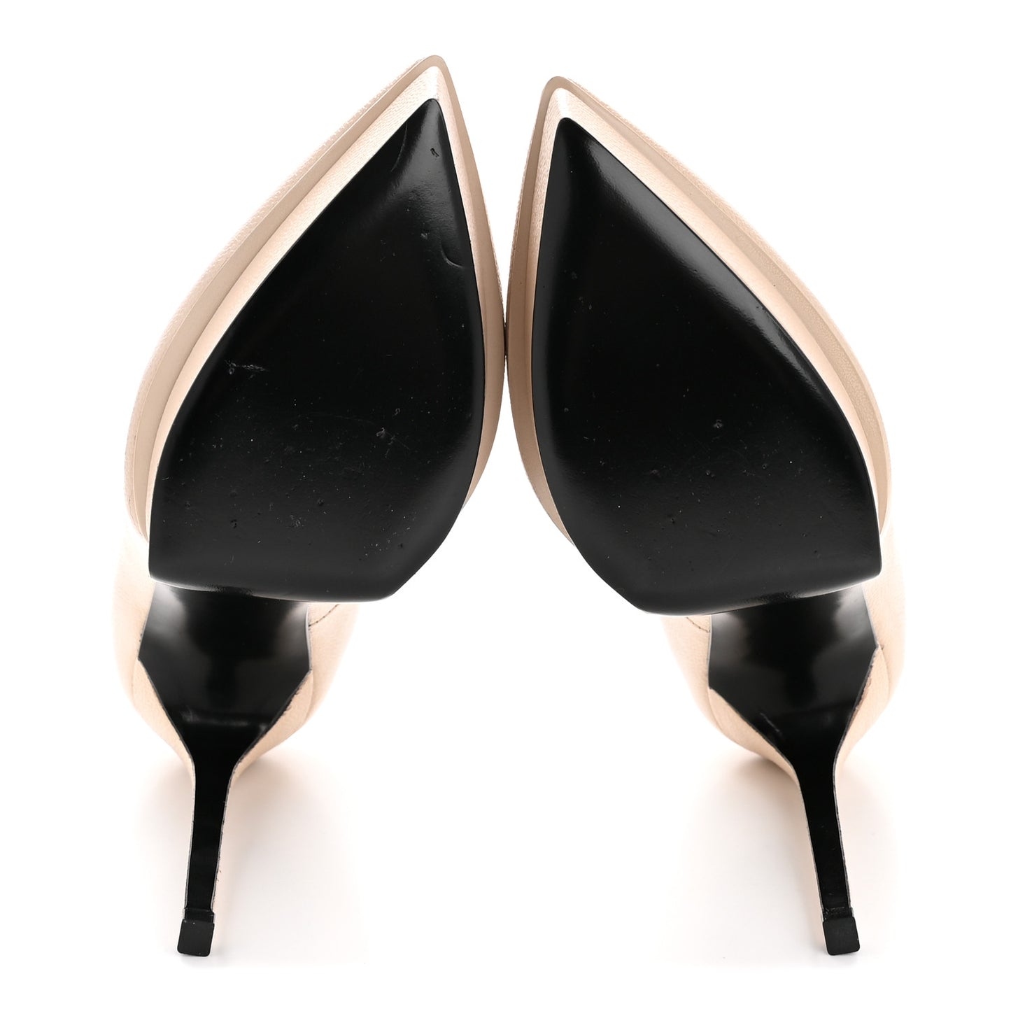 Pebbled Patent Calfskin Janis 105 Platform Pumps 37 Nude