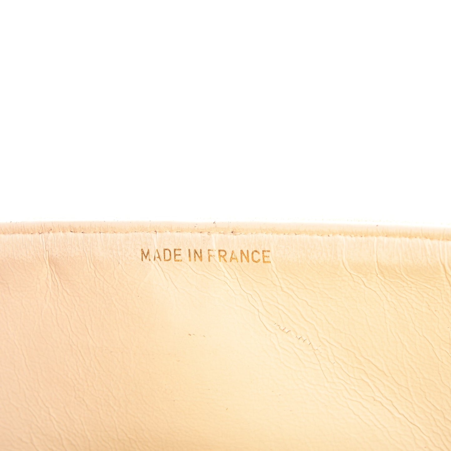 Jersey Quilted Medium Double Flap Beige